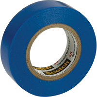 Rubans en vinyle pour codage en couleurs 35 Scotch, 12,7 mm (1/2") x 20,1 m (66'), Bleu, 7 mils Solutions industrielles ALPHA