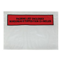 Pochette pour bordereau d'exp&eacute;dition, 7" lo x 5-1/2" la, Style Insertion par l'arri&egrave;re Solutions industrielles ALPHA