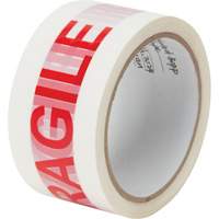 Ruban d'emballage Fragile, Adh&eacute;sif Thermofusible, 2 mils, 48 mm (2") x 100 m (328') Solutions industrielles ALPHA