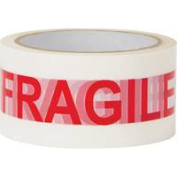 Ruban d'emballage Fragile, Adh&eacute;sif Thermofusible, 2 mils, 48 mm (2") x 100 m (328') Solutions industrielles ALPHA