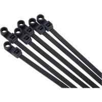 Screw-In Cable Tie, 8" Long, 50 lbs. Tensile Strength, Black Solutions industrielles ALPHA
