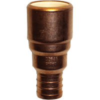 Pipe Adapter, Hub x Pex Barb, 1/2" Dia., Copper/CPVC Solutions industrielles ALPHA