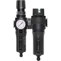 Filtre/r&eacute;gulateur + filtre coalescent drain manuel avec bol en m&eacute;tal Modulair 300, 1/4" NPT, 250 PSI, Capacit&eacute; de 5,1 oz liq. Solutions industrielles ALPHA
