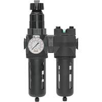 Filtre/r&eacute;gulateur + filtre coalescent drain manuel avec bol standard Modulair 400, 1/4" NPT, 150 psi, Capacit&eacute; de 9,1 oz liq. Solutions industrielles ALPHA
