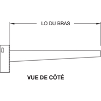 Colonne en porte-&agrave;-faux, Double, 4" la x 10' h Solutions industrielles ALPHA
