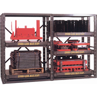 &eacute;tag&egrave;res E-Z Glide, Acier, &agrave; glissi&egrave;re, Capacit&eacute; 2000 lb, 48" la x 84,5" h x 48" p Solutions industrielles ALPHA