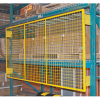 Grilles de protection arri&egrave;re pour palettier, 96" la x 48" h, Ferrures de 6" Solutions industrielles ALPHA