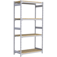 &eacute;tag&egrave;re-classeur de grande largeur, Acier, 4 Tablettes, 42" la x 18" p x 84" h Solutions industrielles ALPHA