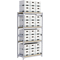 &eacute;tag&egrave;re-classeur de grande largeur, Acier, 4 Tablettes, 42" la x 18" p x 84" h Solutions industrielles ALPHA