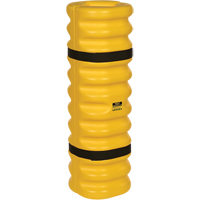 Protecteur de colonne, Ouverture int&eacute;rieure 4" x 6", 13" lo x 13" la x 42" h, Jaune Solutions industrielles ALPHA