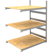 Wide Span Record Storage Shelving, Steel, 3 Shelves, 42" W x 32" D x 60" H, Add-On Kit Solutions industrielles ALPHA