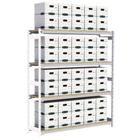&eacute;tag&egrave;re-classeur de grande largeur, Acier, 4 Tablettes, 72" la x 18" p x 84" h, Ensemble Ajout Solutions industrielles ALPHA