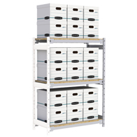 &eacute;tag&egrave;re-classeur de grande largeur, Acier, 3 Tablettes, 42" la x 18" p x 60" h, Ensemble Ajout Solutions industrielles ALPHA
