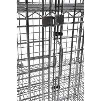 Chariot de s&eacute;curit&eacute;, Chrom&eacute;, 48" x 69" x 24", Capacit&eacute; 500 lb Solutions industrielles ALPHA