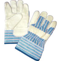 Gants doubl&eacute;s, Taille unique, Paume en Cuir fleur de vache, Doublure en Molleton de coton Solutions industrielles ALPHA
