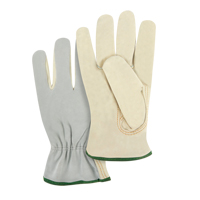 Split Back Driver's Gloves, Medium, Grain Cowhide Palm Solutions industrielles ALPHA