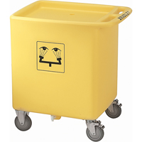 Chariot &agrave; d&eacute;chets pour douche douche oculaire On-Site Solutions industrielles ALPHA