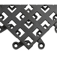 ErgoDeck&reg; Mat No. 560, PVC, 1-1/2' W x 1-1/2' L, 7/8" Thick, Black Solutions industrielles ALPHA