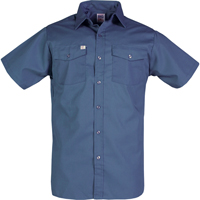 Chemises de travail, Hommes, Petit, Bleu marine Solutions industrielles ALPHA