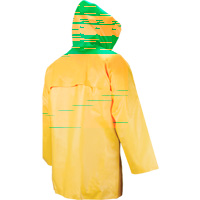 Neo-Slick Chemical & Acid Resistant Rain Jacket, Small, Yellow, Neoprene Solutions industrielles ALPHA