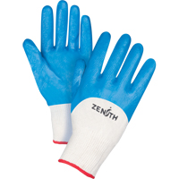 Gants enduits et tricot&eacute;s sans coutures de poids moyen, 7/Petit, R&ecirc;vetement Nitrile, Calibre 13, Enveloppe en Coton Solutions industrielles ALPHA