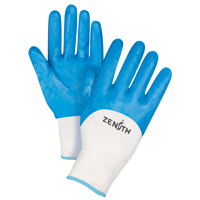Gants enduits et tricot&eacute;s sans coutures de poids moyen, 10/T-Grand, R&ecirc;vetement Nitrile, Calibre 13, Enveloppe en Coton Solutions industrielles ALPHA