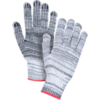 Gants tricot&eacute;s &agrave; pois, Poly/coton, Un c&ocirc;t&eacute;, Calibre 7, Petit Solutions industrielles ALPHA