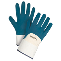 Gants &agrave; poignet de s&eacute;curit&eacute; de poids lourd, 10/T-Grand, R&ecirc;vetement Nitrile, Enveloppe en Coton Solutions industrielles ALPHA