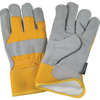 Gants d'ajusteur doubl&eacute;s pour l'hiver &agrave; chaleur sup&eacute;rieure, Moyen, Paume en Cuir de vache refendu, Doublure en Thinsulate Solutions industrielles ALPHA