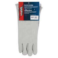 Gants de soudeur d'usage standard, Cuir de vache refendu, Taille Grand Solutions industrielles ALPHA