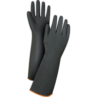 Gants de poids lourd pour la manipulation de produits chimiques, Taille Grand/9, 18" lo, Latex de caoutchouc, 30 mils Solutions industrielles ALPHA