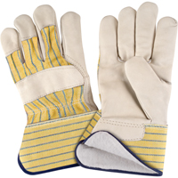 Abrasion-Resistant Winter-Lined Fitters Gloves, X-Large, Grain Cowhide Palm, Cotton Fleece Inner Lining Solutions industrielles ALPHA
