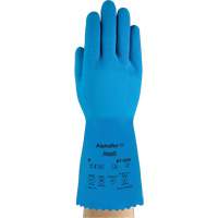 Gants AlphaTec 87-029, Taille Petit/7, 12" lo, Latex de caoutchouc, Doublure en Nylon, 50 mils Solutions industrielles ALPHA