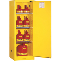 Armoire de s&eacute;curit&eacute; pour produits inflammables EX Slimline Sure-Grip , 22 gal., 1 Porte(s), 23,25" La x 65" h x 18" p Solutions industrielles ALPHA