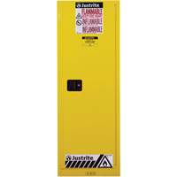 Armoire de s&eacute;curit&eacute; pour produits inflammables EX Slimline Sure-Grip , 22 gal., 1 Porte(s), 23,25" La x 65" h x 18" p Solutions industrielles ALPHA