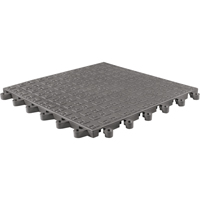 ErgoDeck&reg; Soft No. 566 Matting, PVC, 1-1/2' W x 1-1/2' L, 7/8" Thick, Charcoal Solutions industrielles ALPHA