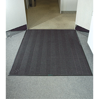 Waterhog&reg; Eco Elite Matting, Wiper/Scraper, 6' x 6' x 3/8", Grey Ash Solutions industrielles ALPHA