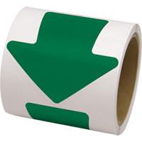 Coloured Floor Marking Decals, Arrow, 4" L x 4" W, Green, Vinyl Solutions industrielles ALPHA