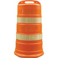 Barils pour canalisation du trafic Trailboss, Hauteur 41,27'', Orange Solutions industrielles ALPHA