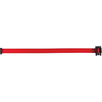 Cartouche de ruban pour assembler votre propre barri&egrave;re de contr&ocirc;le des foules, Vierge, 7', Ruban Rouge Solutions industrielles ALPHA