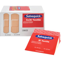 Salvequick&reg; Bandage Dispensing Systems Refills, Rectangular/Square, Fabric, Sterile Solutions industrielles ALPHA