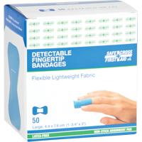 Bandages, Fingertip, 3", Fabric Metal Detectable, Sterile Solutions industrielles ALPHA