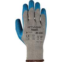 Gants ActivArmr 80-100, 9/Grand, R&ecirc;vetement Latex de caoutchouc, Calibre 10, Enveloppe en Polyester/Coton Solutions industrielles ALPHA