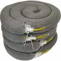 Barrage absorbant de premi&egrave;re qualit&eacute;, Universel, 10' lo x 5" la, Absorption 35 gal., 4 /pqt Solutions industrielles ALPHA