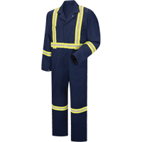 Combinaisons &agrave; visibilit&eacute; sup&eacute;rieure, Hommes, Bleu marine, Taille 38 Solutions industrielles ALPHA