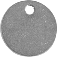 Blank Tags, Stainless Steel, 1.5" dia Solutions industrielles ALPHA