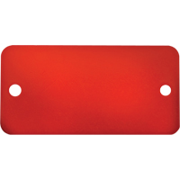 Blank Tags, Aluminum, 3" W x 1" H Solutions industrielles ALPHA