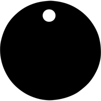 Blank Tags, Aluminum, 1.5" dia Solutions industrielles ALPHA
