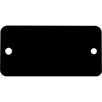 Blank Tags, Aluminum, 3" W x 1" H Solutions industrielles ALPHA