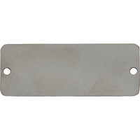Blank Tags, Stainless Steel, 2" W x 1" H Solutions industrielles ALPHA